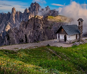 Włochy, Kaplica, Góry, Dolomity