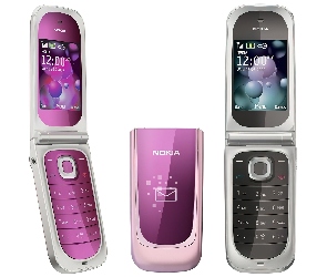 Nokia 7020, Czarna, Różowa