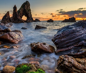 Skały, Crohy Head, Irlandia, Morze, Hrabstwo Donegal, Kamienie