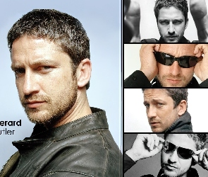 Gerard Butler, twarz, okulary