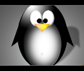 Linux, grafika, pingwin