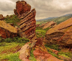 Red Rocks Park, Stany Zjednoczone, Kolorado, Hrabstwo Jefferson, Skały