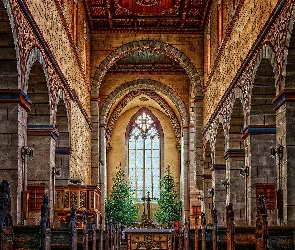 Choinki, Ołtarz, Kościół, Wnętrze