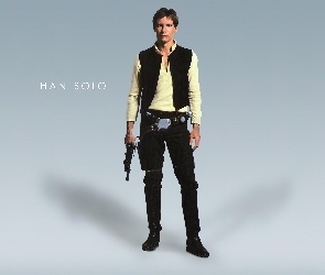 Star Wars, uzbrojony, stoi, Harrison Ford