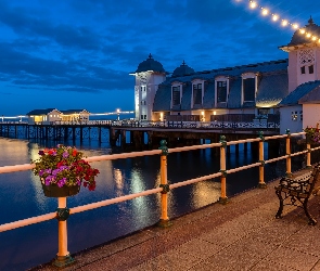 Molo, Dom, Walia, Ławeczki, Penarth, Penarth Pier Pavilion