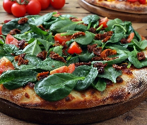 Szpinak, Pomidory, Pizza