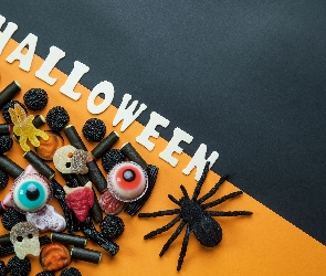 Napis, Słodycze, Halloween