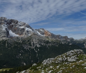 Góry, Niebo, Dolina, Skały