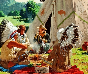 Wigwam, Polana, Indianie
