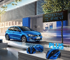 Niebieski, Volkswagen Polo Plus
