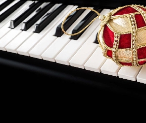 Klawisze, Pianino, Bombka