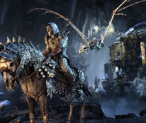 Smoka, Szkielet, The Elder Scrolls Online Morrowind, Gra, Jeździec, Koń