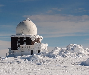 Dom, Budynek, Zima, Śnieg