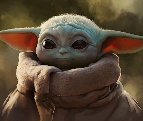 The Mandalorian, Serial, Grafika, Postać, Dziecko, Yoda, Star Wars