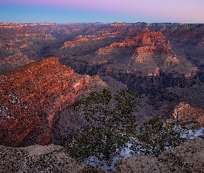 Park Narodowy Wielkiego Kanionu, Stany Zjednoczone, Arizona, Skały, Kanion