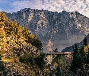 Triglavski Park Narodowy, Alpy Julijskie, Góry, Most Arched Bridge, Słowenia