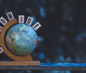 Napis, World wide, Globus