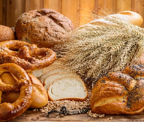 Kłosy, Bułki, Pieczywo, Chleb