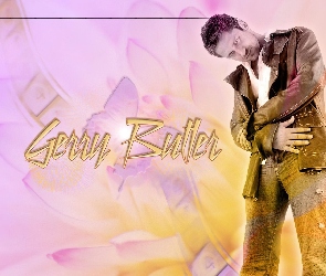 kurtka, jeansy, Gerard Butler
