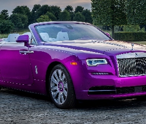 Rolls-Royce Dawn, Fuksja, Kolor, Kabriolet