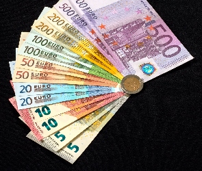 Euro, Nominał, Moneta, Banknoty