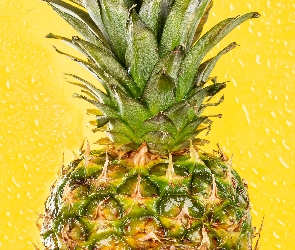 Ananas, Tło, Dojrzały, Żółte, Owoc