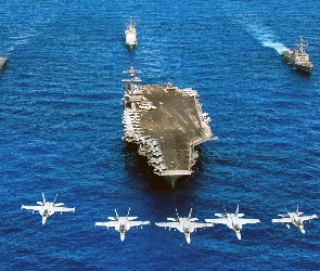 USS Carl Vinson CVN70, McDonnell Douglas FA18 Hornet, Myśliwce, Samoloty, Lotniskowiec