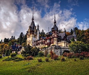 Roślinność, Pałac Peles, Rumunia, Miejscowość Sinaia