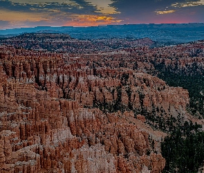 Stany Zjednoczone, Utah, Skały, Góry, Bryce Canyon, Park Narodowy Bryce Canyon