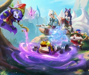 Magia, Żaba, Postacie, Plakat, Wróżka, League of Legends Wild Rift, Drzewo