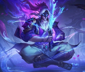 Medytacja, Yi, League of Legends, Miecze, Mistrz, Gra, Postać