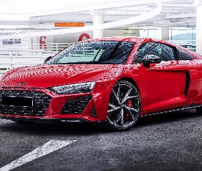 Coupe, Czerwone, Audi R8 Performance V10