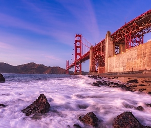 Stany Zjednoczone, Kalifornia, Kamienie, Most Golden Gate, Cieśnina Golden Gate, San Francisco