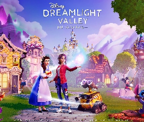 Gra, Zamek, Mickey, Plakat, Domy, Śnieżka, Disney Dreamlight Valley, Postacie, Lew