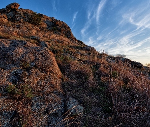 Stany Zjednoczone, Oklahoma, Wichita Mountains, Góry, Skały, Rośliny