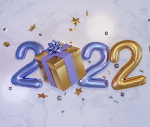Pudełko, Prezent, Nowy Rok, 2022