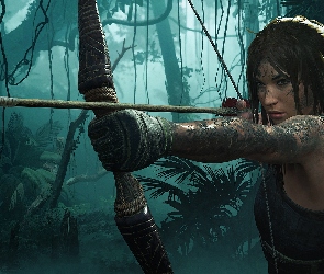 Łuk, Shadow of the Tomb Raider, Gra, Dżungla, Lara Croft