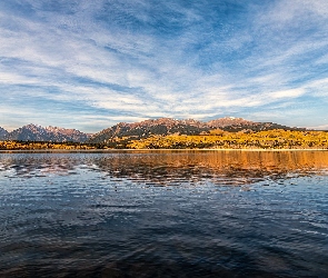 Kolorado, Stany Zjednoczone, Mount Elbert Forebay, Góry, Las, Jezioro