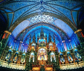 Notre, Kanada, Montreal, Dame, Bazylika