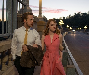 Emma Stone, Aktorka, La La Land, Film, Aktor, Ryan Gosling