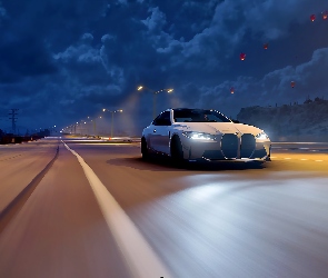 Droga, Białe, Forza Horizon 5, Gra, Samochód, BMW M4 Competition Coupe