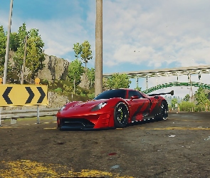 Czerwone, Porsche 918 Spyder, Gra, Need for speed Unbound