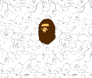 Bathing Ape, małpa, głowa