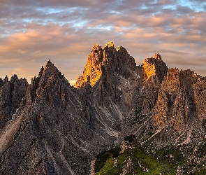 Włochy, Dolomity, Szczyty, Góry, Masyw, Tre Cime di Lavaredo
