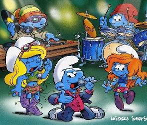 Mikrofon, Perkusja, The Smurfs, Płyty, Smerfy, Smerfy, Muzykalne