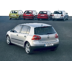 Golf 2, Golf 5, Golf 4, Golf 3, Golf 1