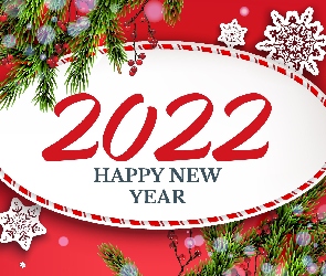 2022, Happy New Year, Nowy Rok