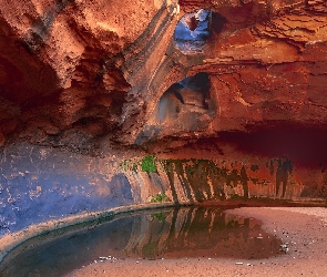 Kałuża, Stany Zjednoczone, Utah, Golden Cathedral Trailhead, Skały