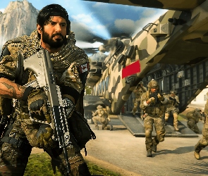 Plakat, Desant, Żołnierze, Call of Duty Modern Warfare 2, Broń, Samolot