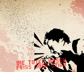 człowiek , mikrofon, Die Toten Hosen